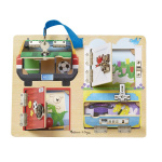 Melissa & Doug Houten activiteitenbord met slot en grendel