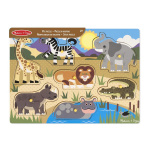 Melissa & Doug Houten Knijppuzzel Safari