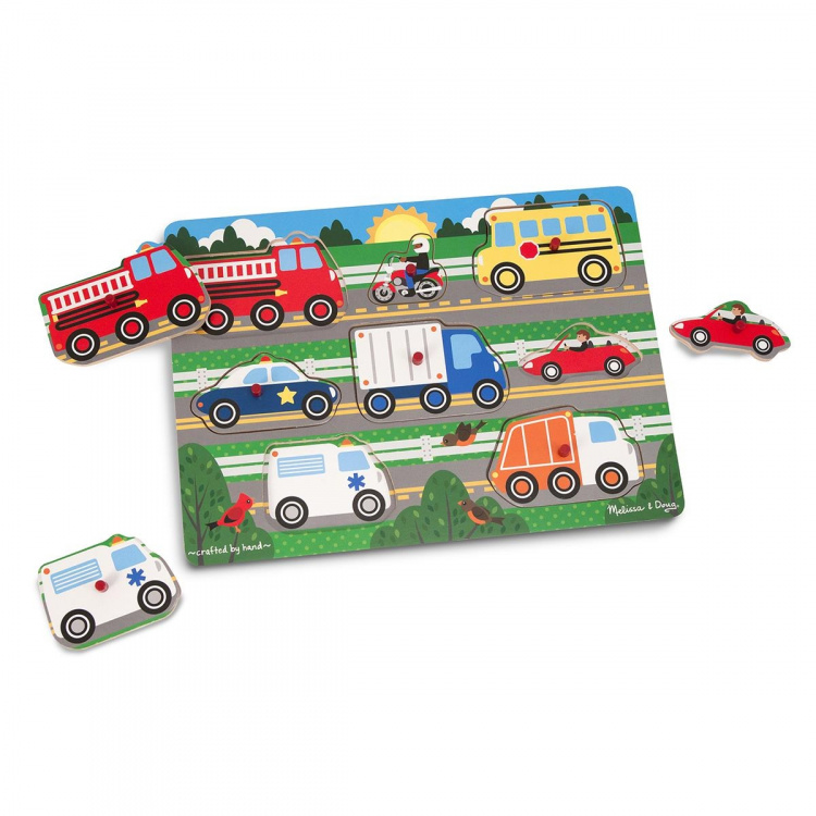 Melissa & Doug Houten Puzzel Voertuigen Melissa & Doug Houten Puzzel Voertuigen