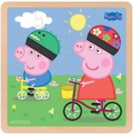 Barbo Toys Peppa Pig Houten puzzel Bikeride
