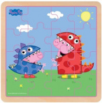 Barbo Toys Peppa Pig Houten Puzzel Dino DressUp