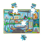 Melissa & Doug Vloer Puzzel & Speelset Racebaan