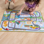 Melissa & Doug Vloer Puzzel & Speelset Racebaan