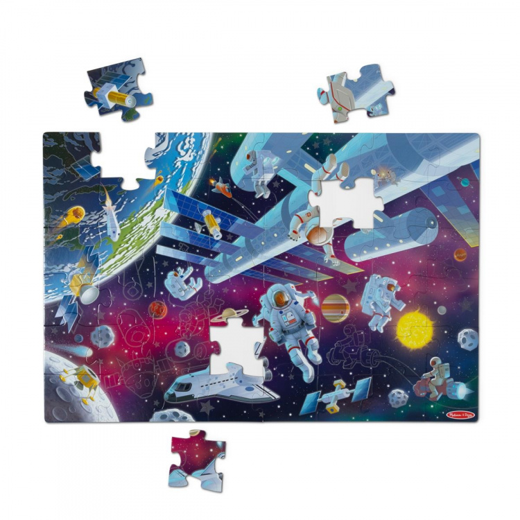 Melissa & Doug Vloerpuzzel Outer Space Glow in the Dark
