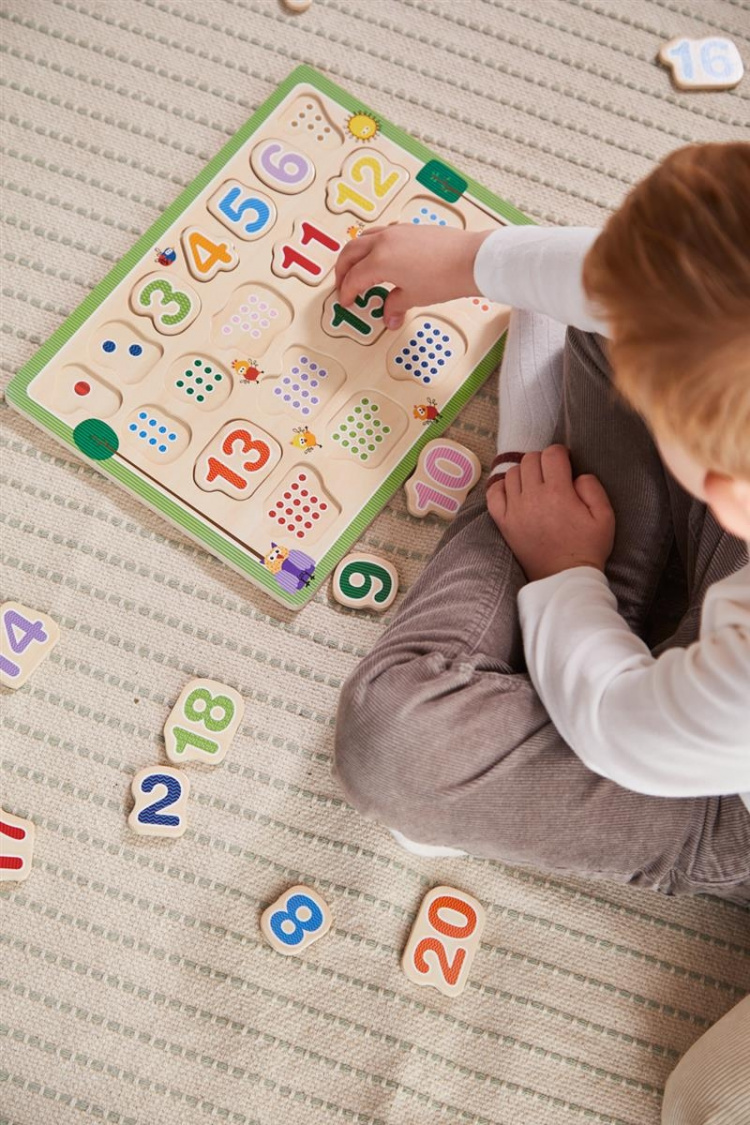 Barbo Toys Barbo Klassieke Houten 1-2-3 Puzzel