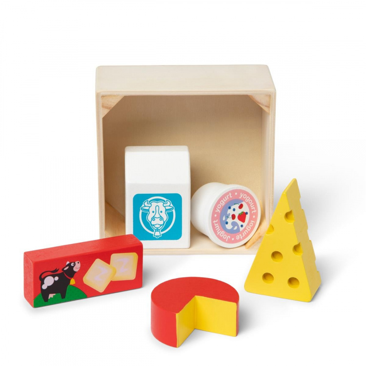 Melissa & Doug Houten Voedselgroepen Speelset - Zuivel