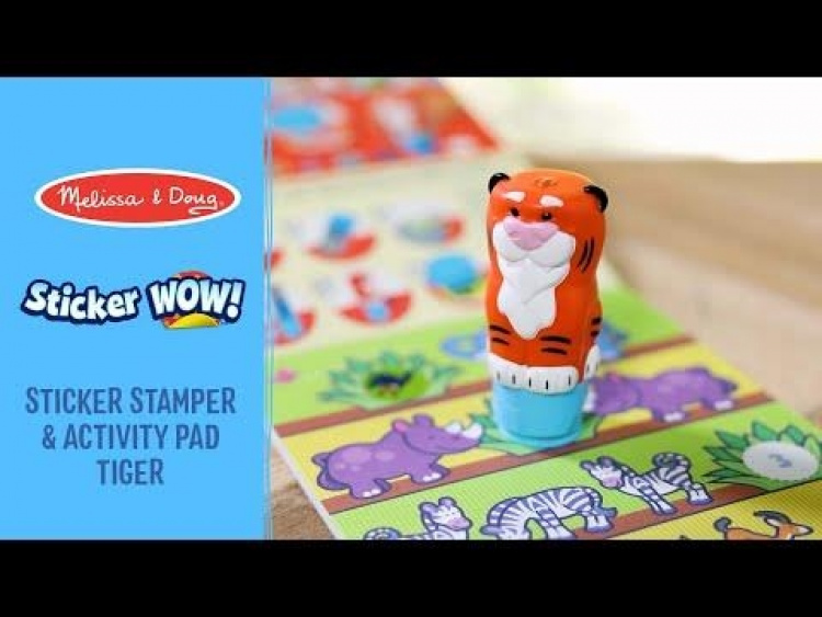 Melissa & Doug Sticker WOW! Tijger met boek & stickers