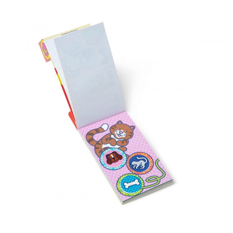 Melissa & Doug Sticker WOW! Mini Activiteiten Pad & Navulling Stickers : Huisdieren