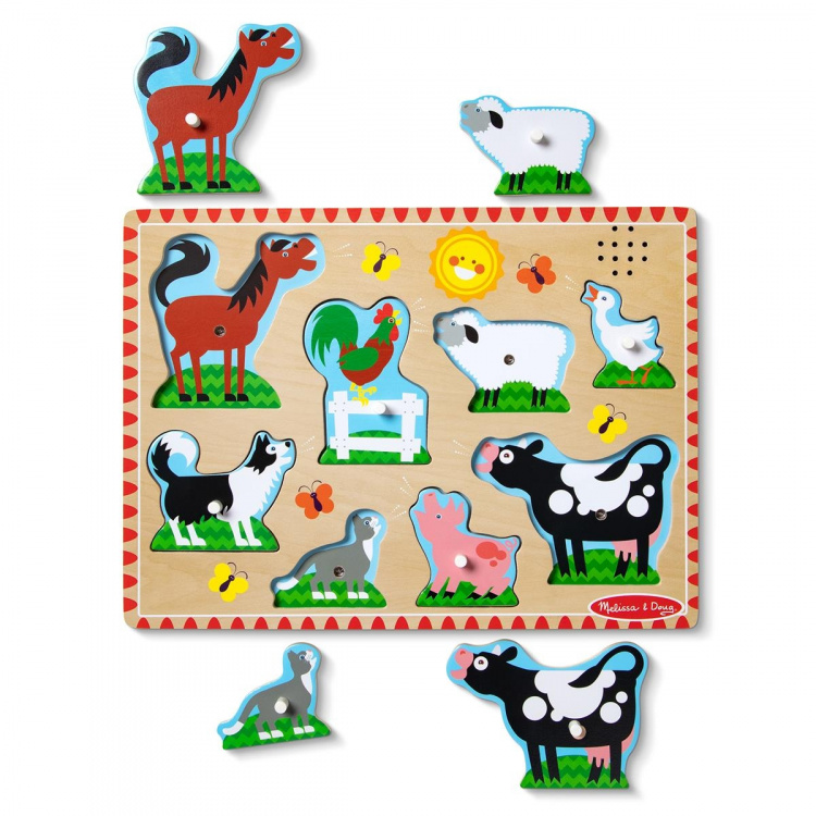 Melissa & Doug Geluidspuzzel boerderijdieren