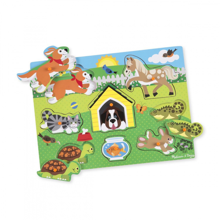 Melissa & Doug Houten puzzel huisdieren