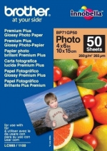 Brother BP71GP50 Premium Plus fotopapier, 10 x 15 cm, 50 vellen