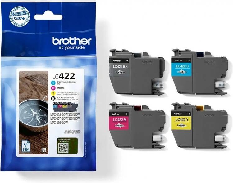 Brother LC422VALDR inktpatroonpakket, 4 kleuren