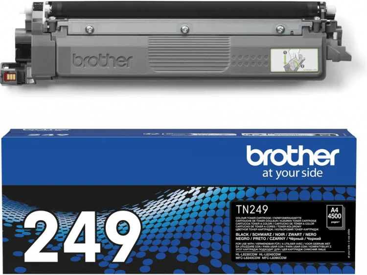 Brother TN249BK laserinktcartridge, zwart Brother TN249BK laserinktcartridge, zwart