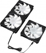 Blackstorm Luna UF120 ARGB PWM ventilatorpakket, zwart, 120 mm, 3 st. verpakking