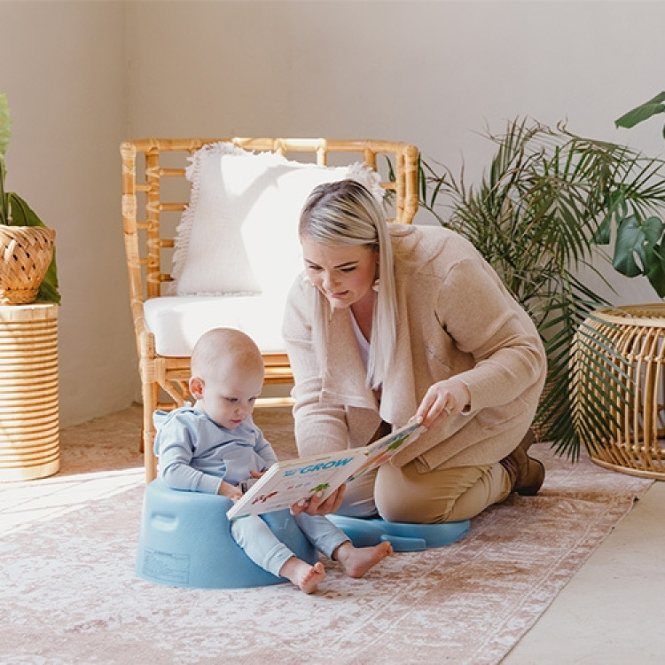 Bumbo Floor Seat - babyzitje, poederblauw