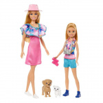 Barbie Stacie & Barbie Poppenset met 2 huisdieren (HRM09)