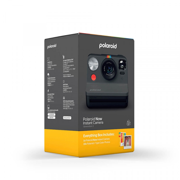 Polaroid Kamera Now Gen. 2 Everything Box Svart Polaroid Kamera Now Gen. 2 Everything Box Svart