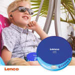 Lenco Draagbare CD-speler met oplaadfunctie Blauw