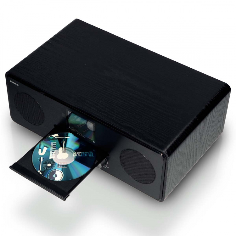 Lenco Internet / DAB+ / FM-radio met CD-speler en Bluetooth® Zwart