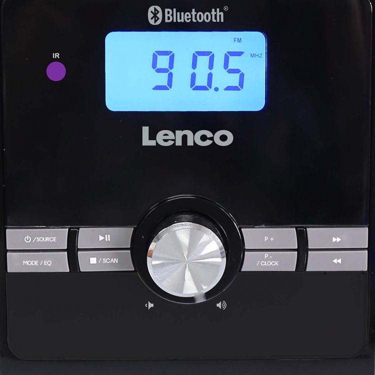 Lenco Micro set met CD/MP3 Bluetooth® USB afstandsbediening Zwart