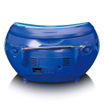 Lenco Boombox met CD-speler FM-radio en stickers Blauw Lenco Boombox met CD-speler FM-radio en stickers Blauw