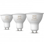Philips Hue White and Color Ambiance GU10 400lm 3-pack