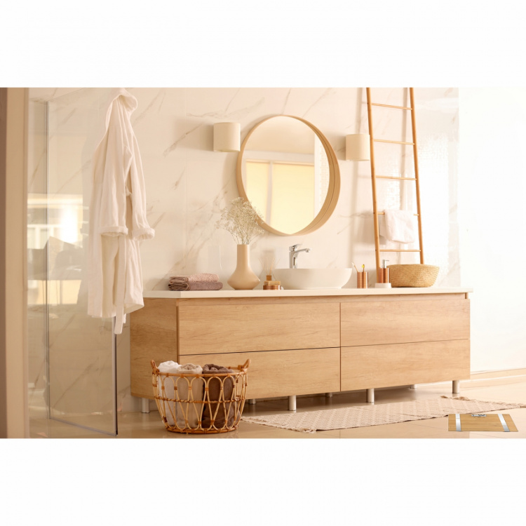 Terraillon Personvåg Bamboo Fit BMI 10-användare, 180 kg Terraillon Personvåg Bamboo Fit BMI 10-användare, 180 kg