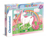 Clementoni 104 stuks Puzzels Kids SuperColors Eenhoorn