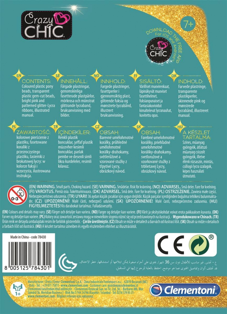 Clementoni Crazy Chic Geniet van Armbanden Glee