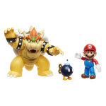 JAKKS Pacific Super Mario 4 Inch Figuurenset Mario vs. Bowser