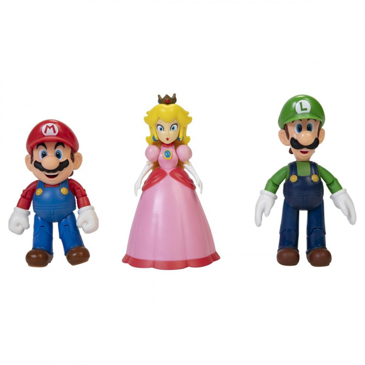 JAKKS Pacific Super Mario 4 Inch Figuur Set Paddenstoelenrijk