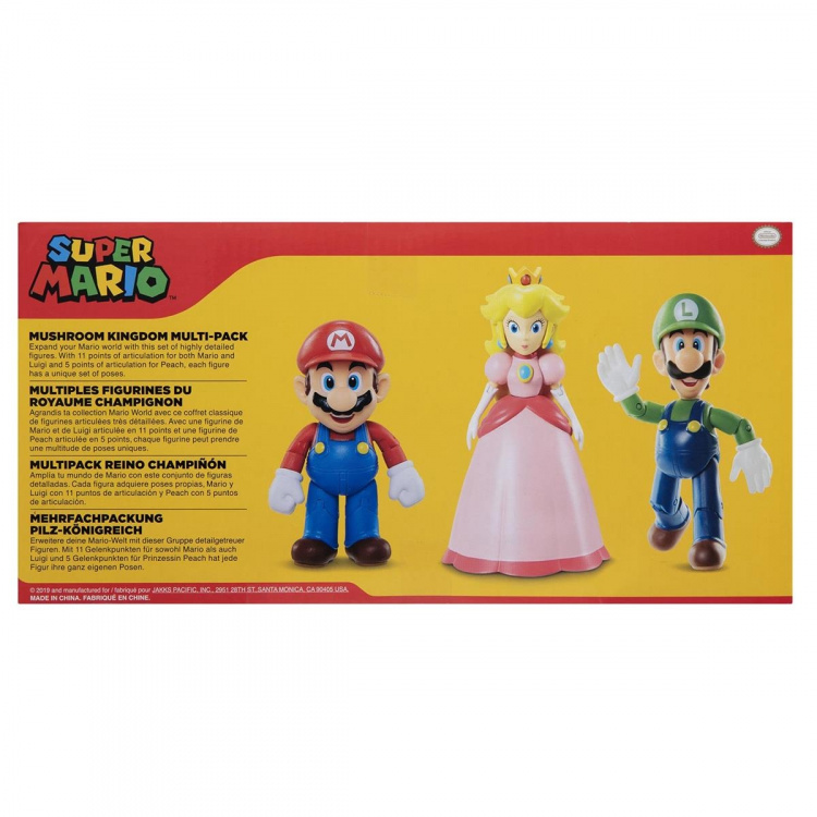 JAKKS Pacific Super Mario 4 Inch Figuur Set Paddenstoelenrijk