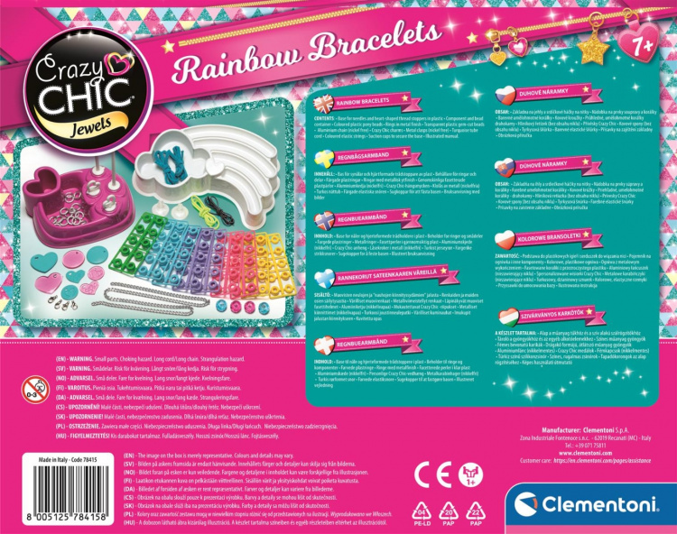 Clementoni Crazy Chic Regenboog Armbanden