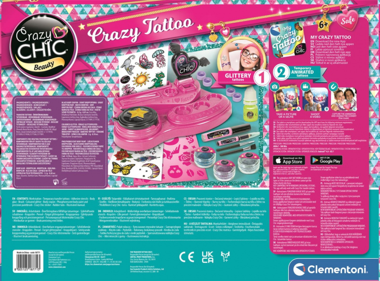 Clementoni Gekke Chique Tatoeages