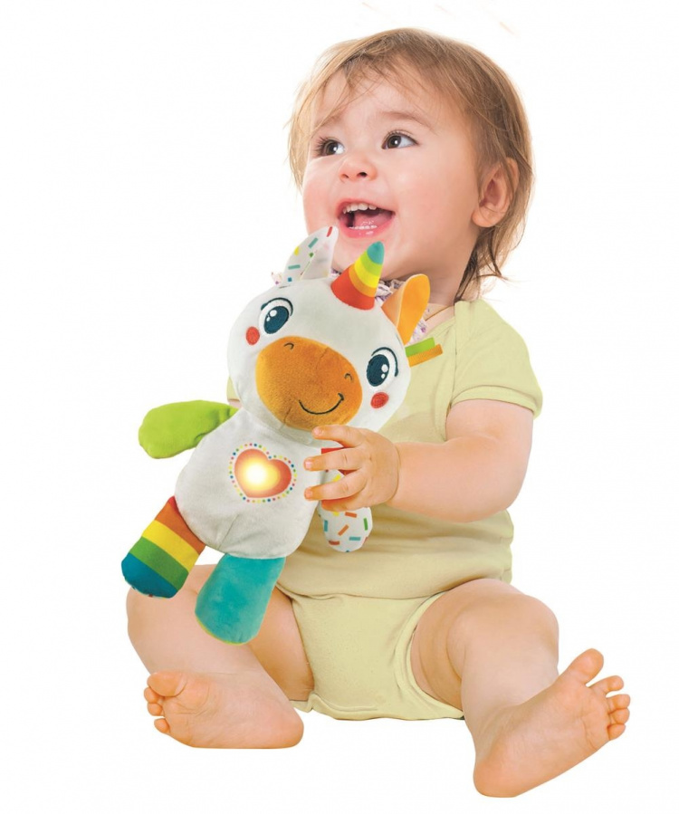 Clementoni Pluche baby eenhoorn