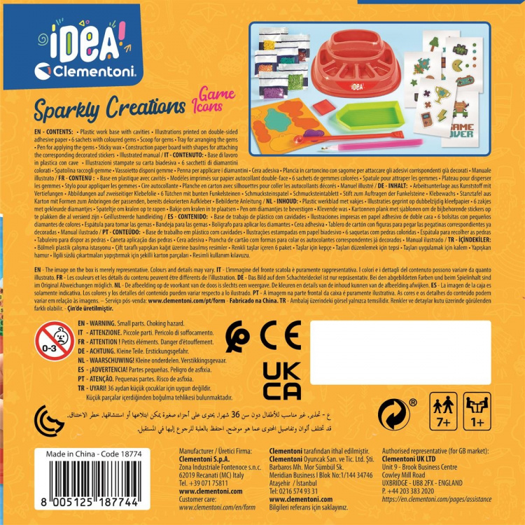 Clementoni Sprankelende creaties spel pictogrammen