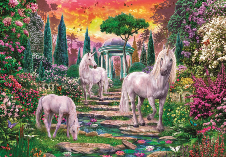 Clementoni 2000 stuks hoogwaardige collectie CLASSICAL GARDEN UNICORNS