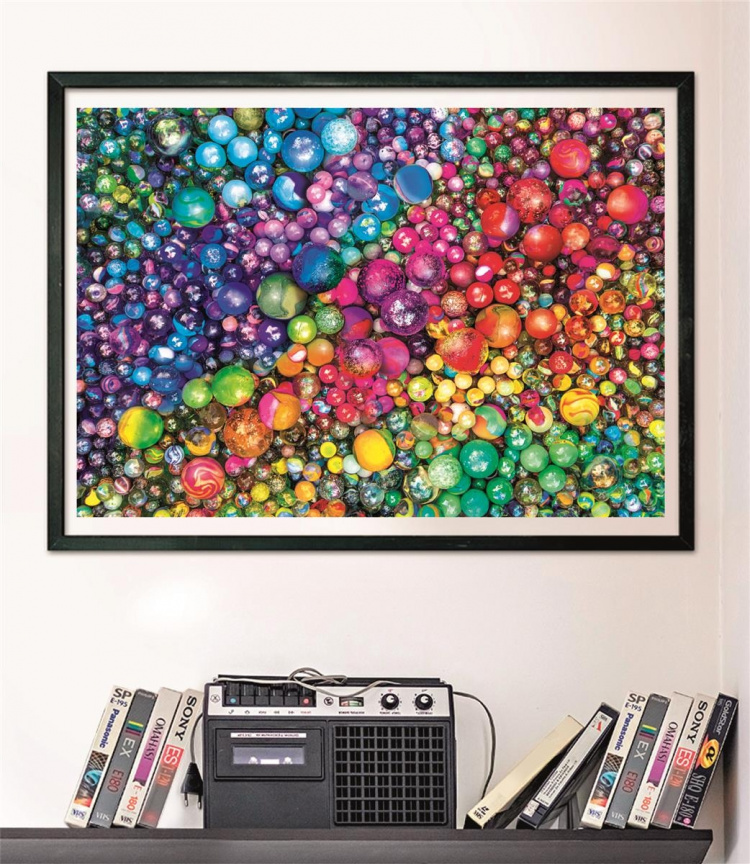 Clementoni 1000 stuks CB High Quality Collection Colorboom knikkers