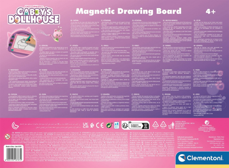 Clementoni Magneetbord Gabby\'s Poppenhuis