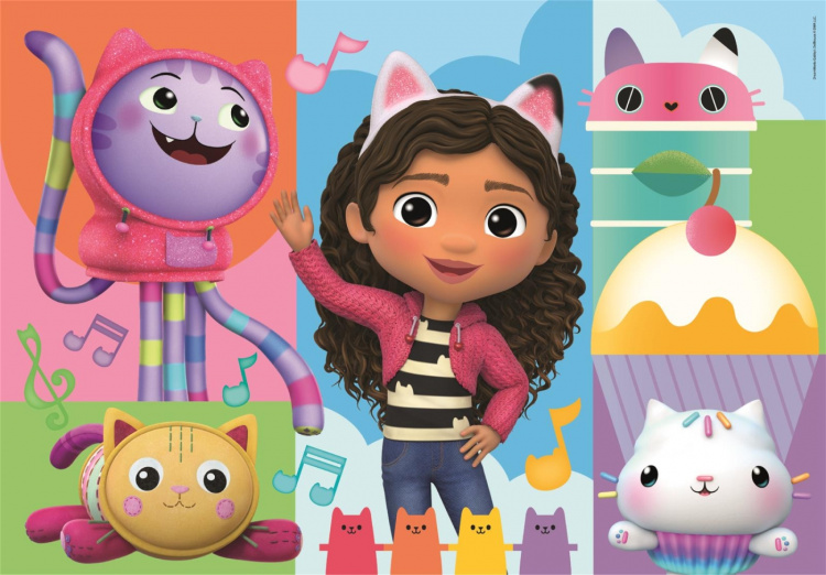 Clementoni 2x60 puzzels Kids Gabby\'s Poppenhuis