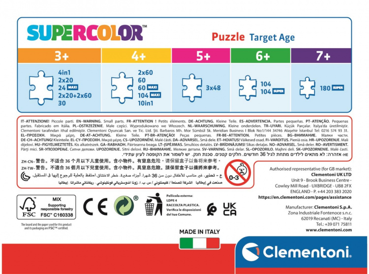 Clementoni 60 puzzels kinderen Paw Patrol