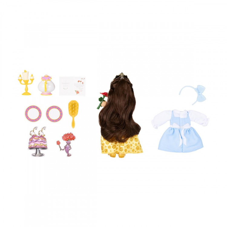 JAKKS Pacific Disney Princess 6 Inch Kleine Pop met Extra Mode & Accessoires Be Our Guest Belle