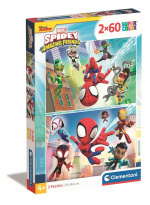 Clementoni 2x60 Puzzels Spidey en zijn Verbazingwekkende Vrienden