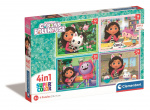 Clementoni 4 in 1 puzzels Gabby\'s poppenhuis