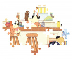 Clementoni 104 puzzels Bluey