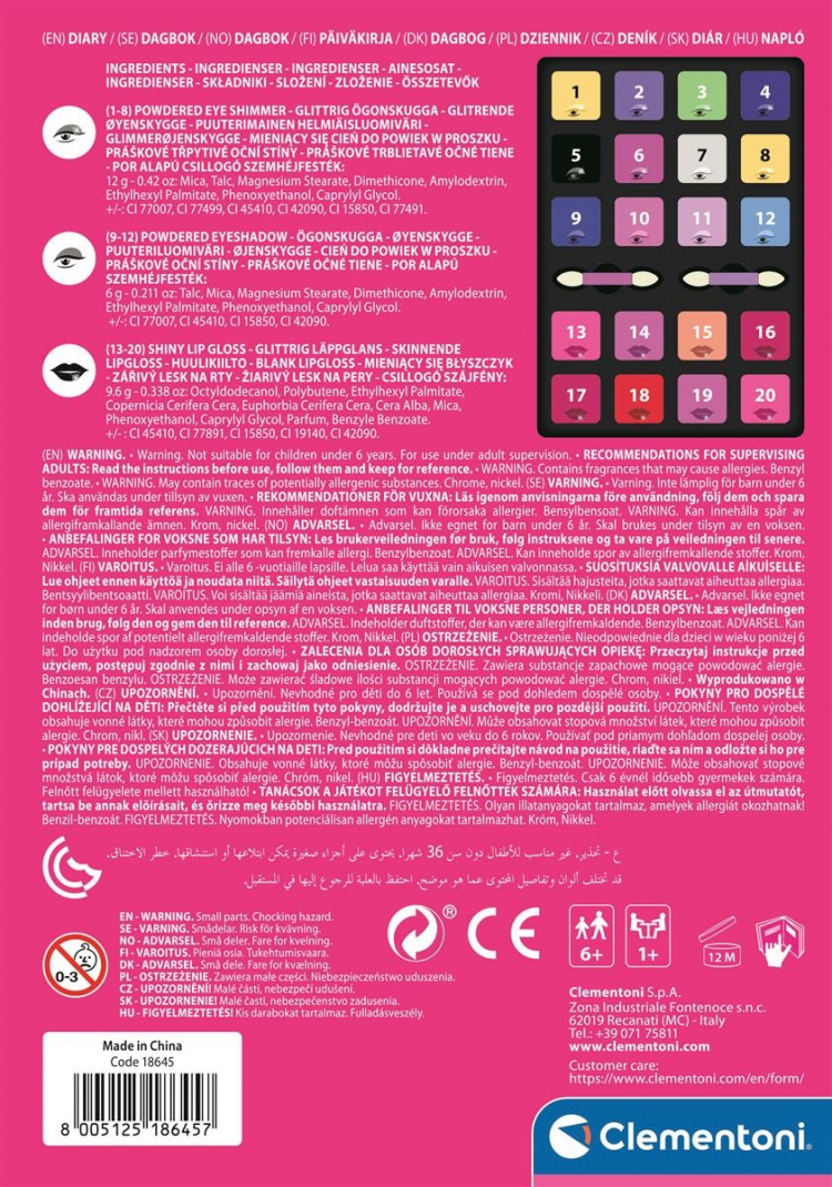 Clementoni Gek Chic Trousse Dagboek