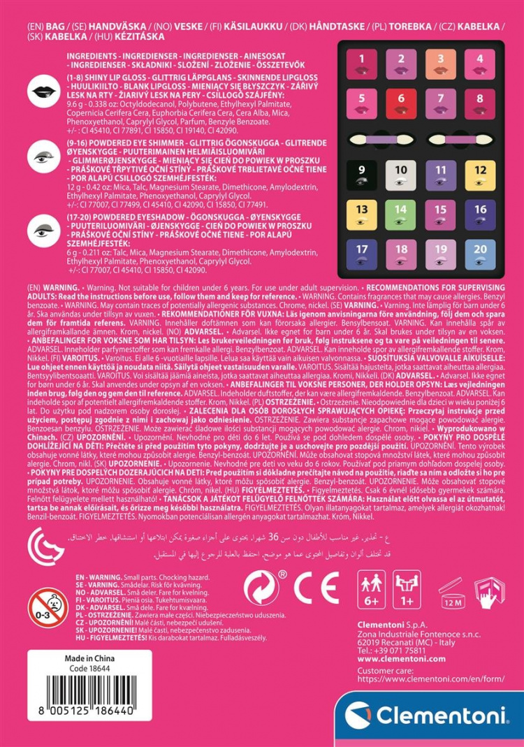 Clementoni Gekke chique tas