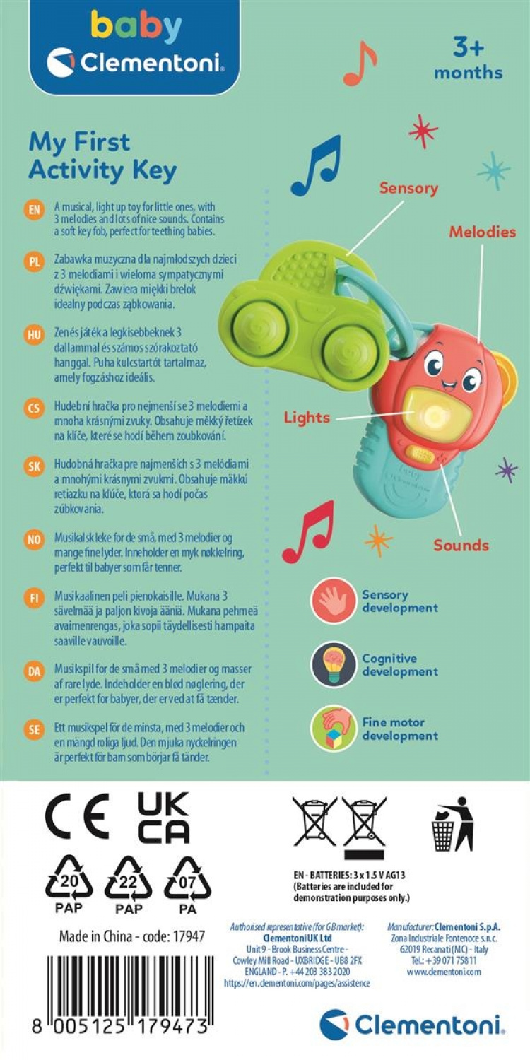 Clementoni Mijn eerste activiteitsleutel