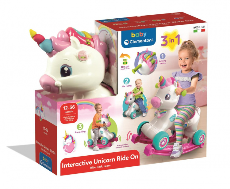 Clementoni Rijden op 3 in 1 Eenhoorn