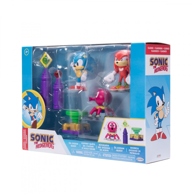 JAKKS Pacific Sonic the Hedgehog 2,5 Inch Diorama Set Olie Oceaan